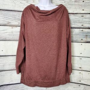 Maurices Women’s Burgundy Long Sleeve Knit Top Size Large